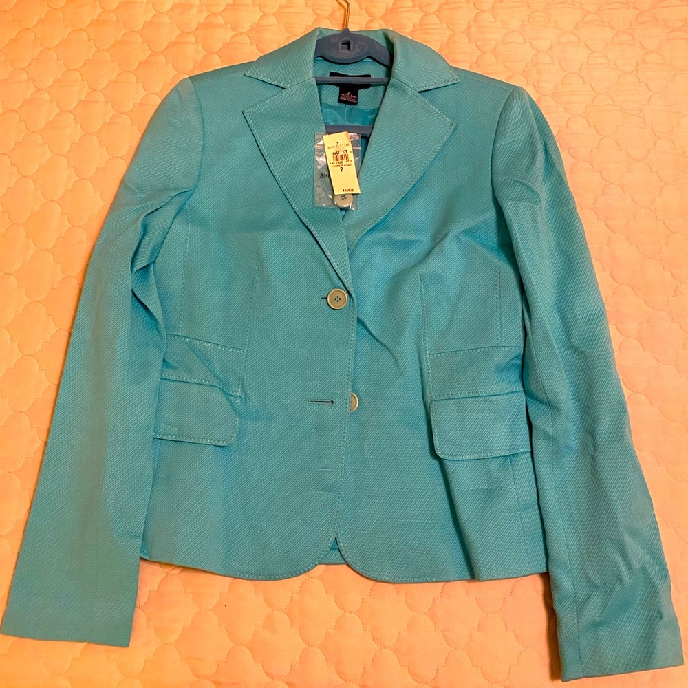 Turquoise Ann Taylor Blazer